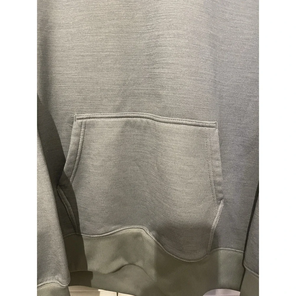 Nike Therma-Fit Fleece Lined Hoodie Gray Pullover Sweatshirt Women's M Logo